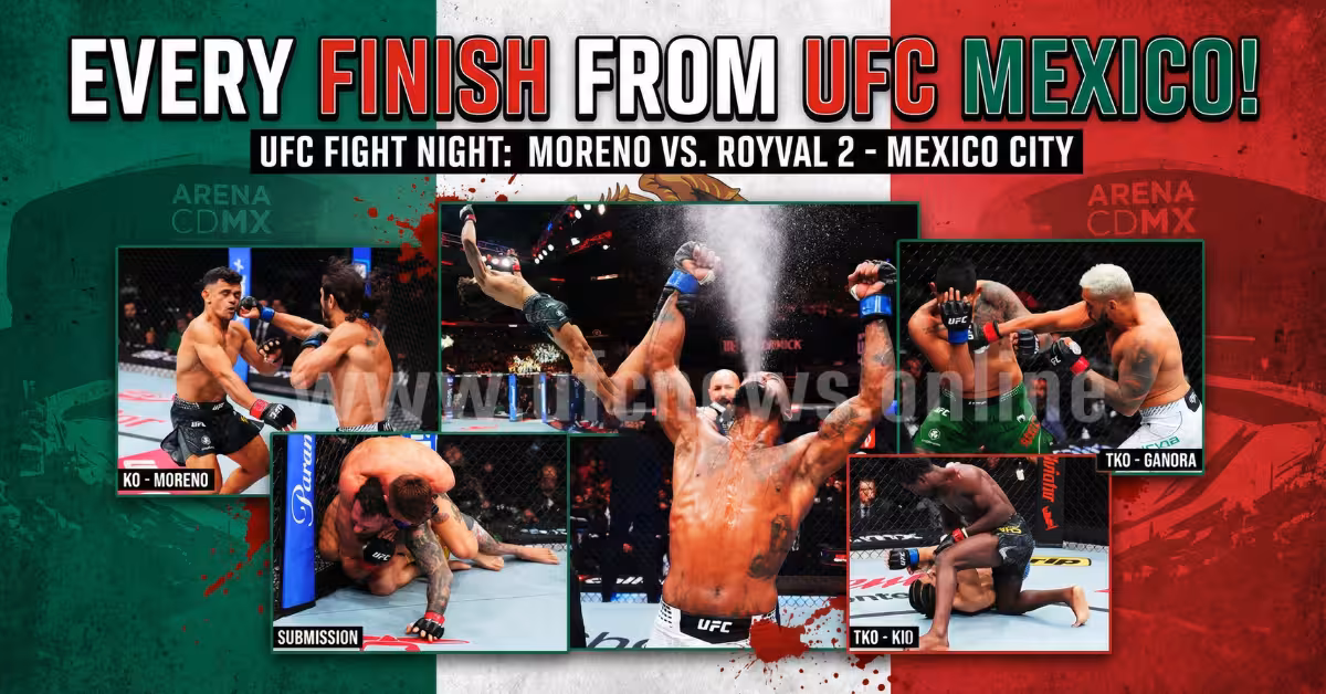 Every Finish From UFC Mexico! BEST FIGHT NIGHT?
