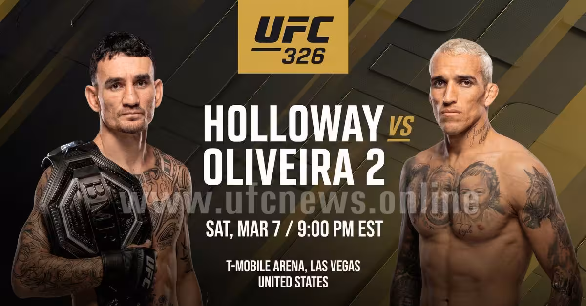 UFC 326 Full Card – The Main Event: Max Holloway vs. Charles Oliveira 2