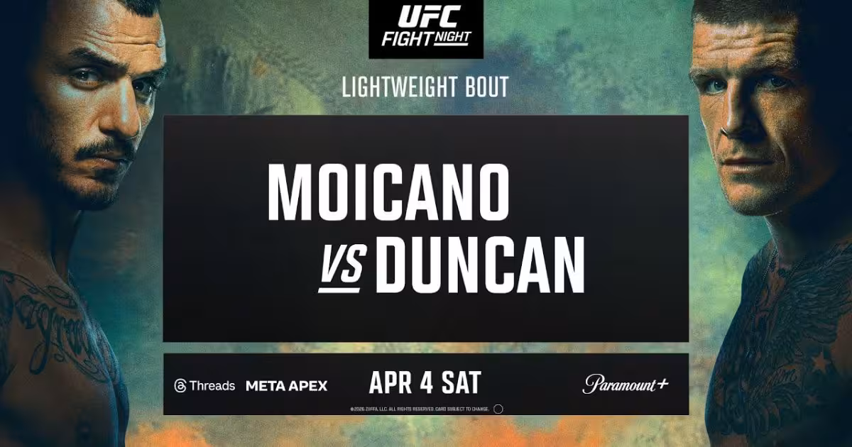 UFC Fight Night: Moicano vs. Duncan Card & Predictions