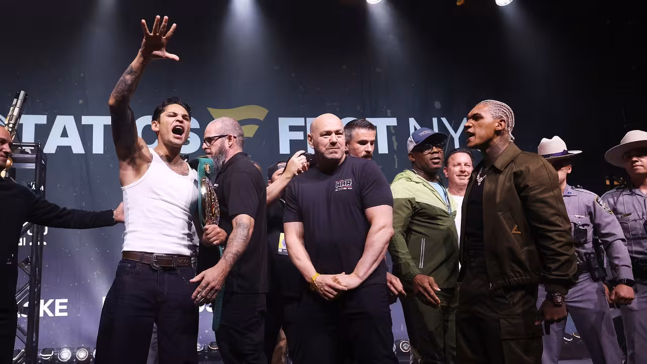 Ryan Garcia and Conor Benn Clash in Heated Fanatics Fest Face Off Ahead of Title Fight