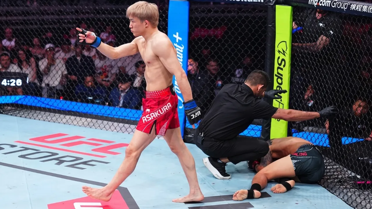 Kai Asakura TKOs Aoriqileng in Round 2 at UFC Shanghai