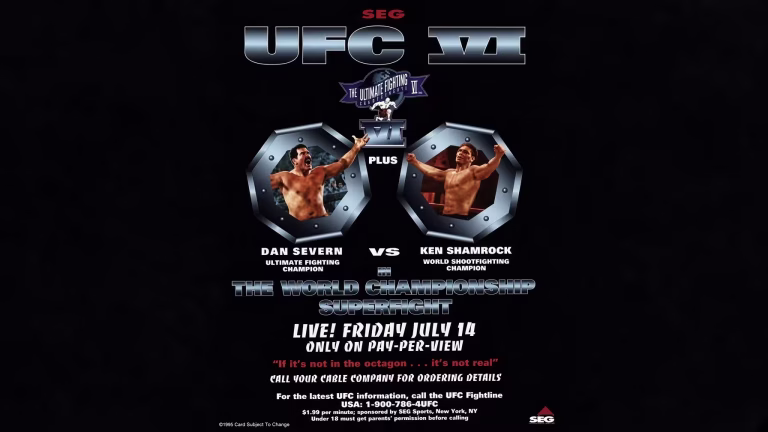 UFC 6: Clash of the Titans Full Fight Card, Date & Details