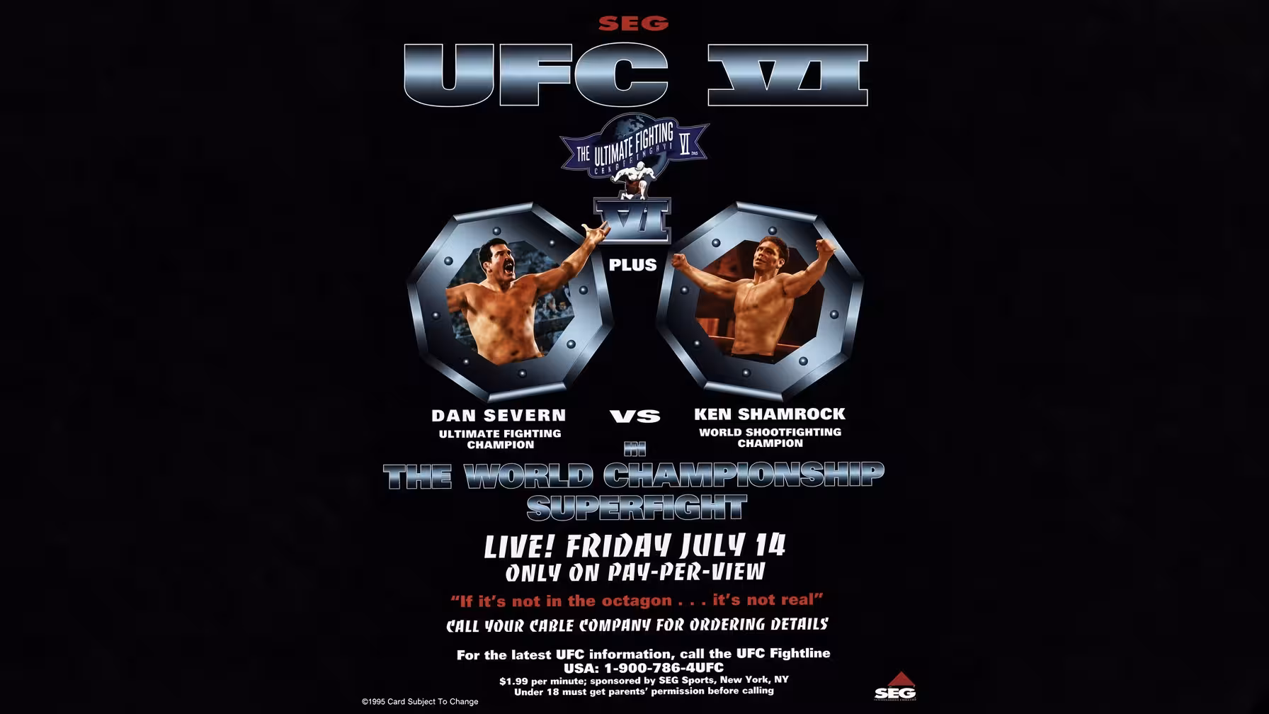 UFC 6: Clash of the Titans Full Fight Card, Date & Details