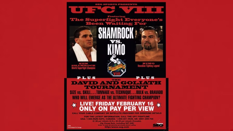 UFC 8: David vs. Goliath Full Fight Card, Date & Details