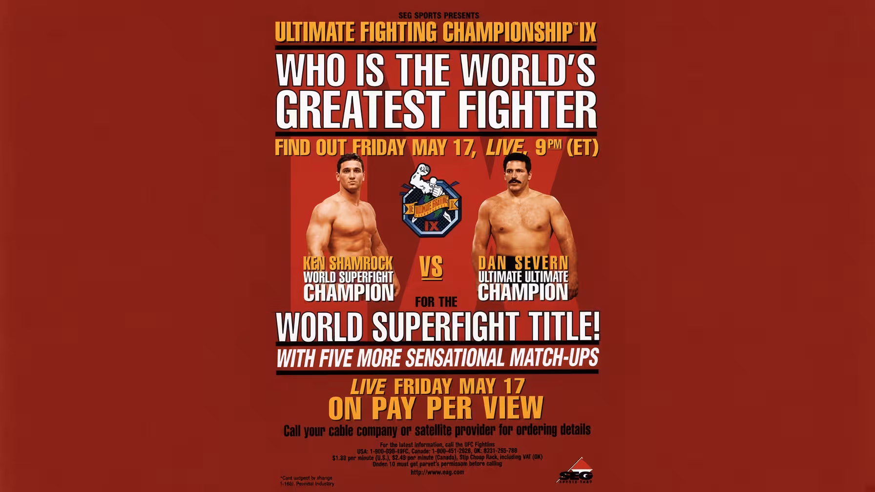 UFC 9: Motor City Madness Full Fight Card, Date & Details
