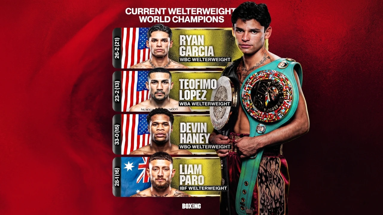 Four Welterweight Champions Hold the 147-Pound Titles
