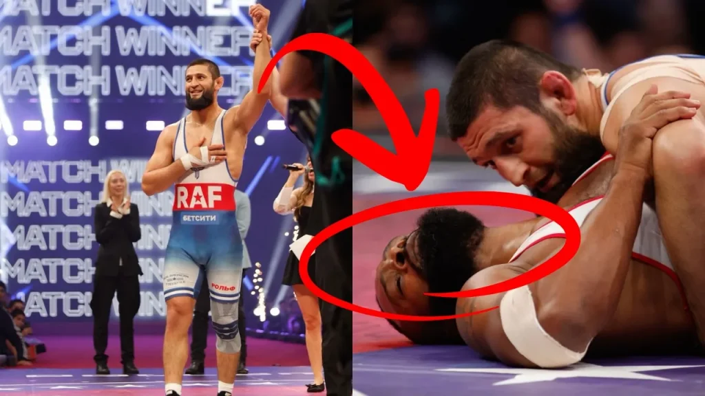 Khamzat Chimaev Pins Tyron Woodley in 94 Seconds at RAF Moscow