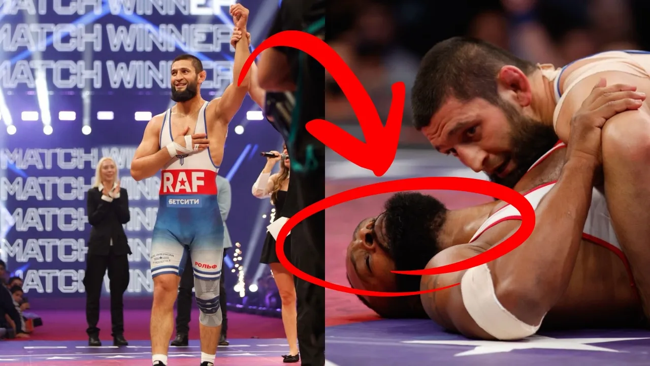 Khamzat Chimaev Pins Tyron Woodley in 94 Seconds at RAF Moscow
