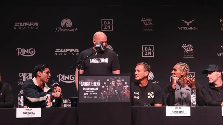 Ryan Garcia Mocks Conor Benn's Top Ramen Hair After Cuddle Warning