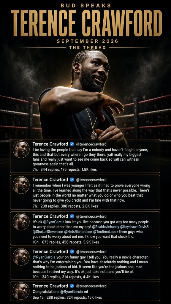 Terence Crawford Responds After Ryan Garcia